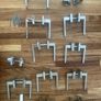 11 Pairs of Solid Brass Internal Door Handles chrome/brass Image 10