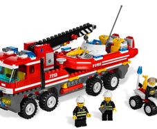 Lego City 7213: Off-Road Truck & Fireboat (2010) 100% Complete (NO BOX)