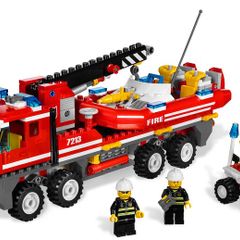 Lego City 7213: Off-Road Truck & Fireboat (2010) 100% Complete (NO BOX)