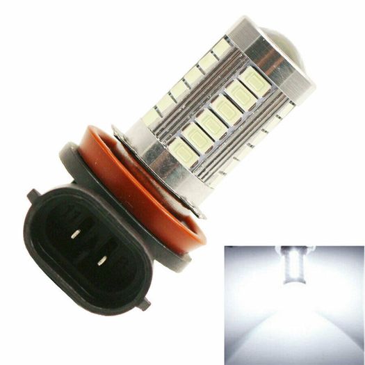 2x White H8 H11 18W 5630 SMD Bulb Car Auto Light Projector Driving Fog Lamp DC 12V