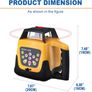Rotary Laser Level 500m Self Leveling Remote Kit Leveling Transit Laser Level Red Beam for Construction Image 2