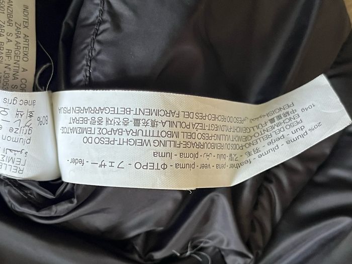 Zara down  puffer jacket XS