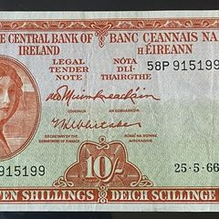 Lady Hazel Lavery. 1966 Banknote, Free Post