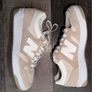 New Balance Trainers 480 UK 8 Beige Cream Suede Leather Retro Casual Sneakers Image 2
