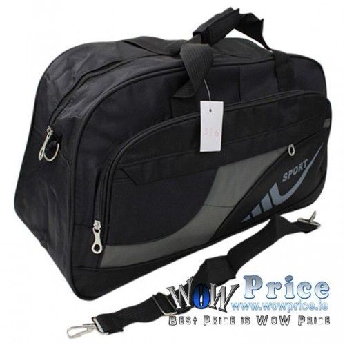 2362 Black Sport Bag 3 Pockets Handbag