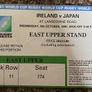 Very Rare 1991 Ireland v Japan - Rugby World Cup Pool 2 Programme & Match Ticket Image 3