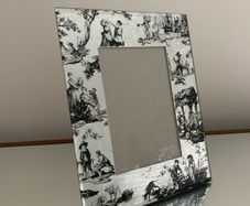 Matthew Williamson Toile Silver Crackle frame