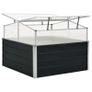 Greenhouse Anthracite 100x100x77 cm Galvanised Steel Image 2