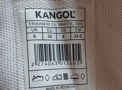 A Pair of  Kangol Trainers Size UK 6 - Read Carefully - E