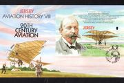 2003 Jersey Jacob Ellehammer's Biplane (pioneers of aviation) Commemorative Stamp Miniature Sheet First Day Cover (FDC)
