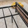 Single Bed Frames Solid Bedstead Base with Wood Headboard Image 4