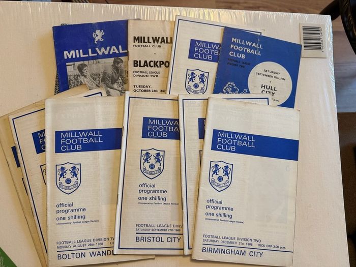 Millwall Football Club. Collection of Vintage Match Programmes. 1960's and 1970's.