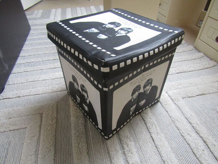 Beatles vinyl storage box/cube foldable