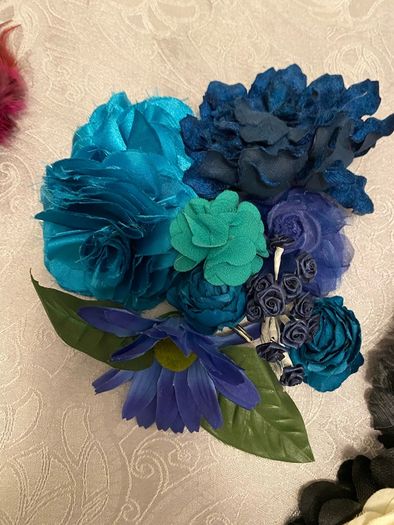 Mixed selection of Fabric  and millinery products please read description for information