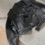 PU leather crop Jacket Image 3