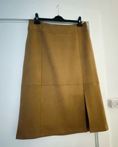 Faux suede Gallery skirt Size 14 BNWT