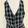 Penneys/ Primark Black/ White Tweed Pinafore Dress, Size UK 10, New without tags. Image 3