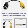 S Video Female Rca Connector To Male 7-pin Connector Image 3