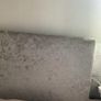 Double bedframe grey suede Image 4