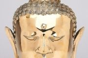 Buddha Head (25cm) - Polished Bronze