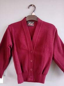 NEW-School Cardigan Burgundy