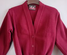 NEW-School Cardigan Burgundy