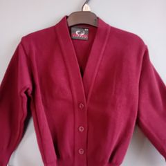 NEW-School Cardigan Burgundy