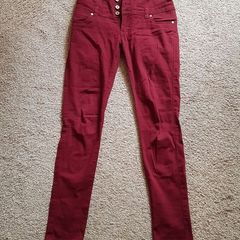 Red Chilli Wine High Waisted Jeans