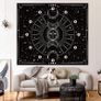 Tapestry Wall Hanging Stars Space Psychedelic Black and White Tapestries Wall Tapestry for Home Decor for Bedroom, Living Room, Dorm Black, 130x150 cm MULTIPLE SIZES/COLOURS AVAILABLE (FREE SHIPPING) Image 7