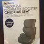 Halfords group 2/3 high back booster car seat Image 2