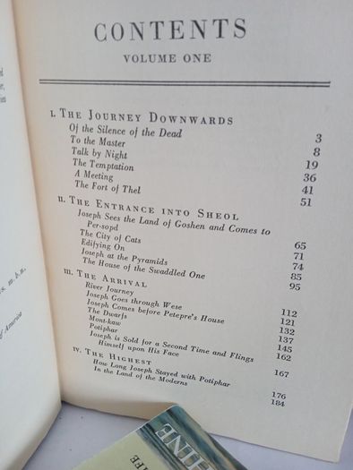 Joseph in Egypt by Thomas Mann (2 Volume Set) (GT107)