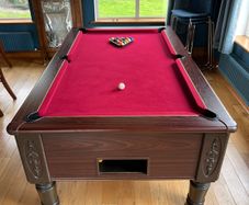 Beautiful Pool Table - 7 foot with coin mechanism
