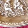 Antique Original R. Capodimonte Made In Italy Ceramic Ashtray With Embossed Cherubs Decoration Image 7