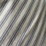 2.3 metres of washed cotton ticking stripe fabric in dove grey Image 2