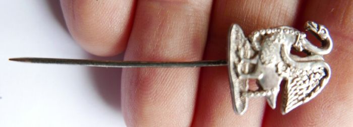 WW1 - 1914 Buckinghamshire / British army Volunteer Defence Corps Silver Pin