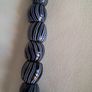Parfois Black, Blue & White Beaded Statement Necklace Image 3