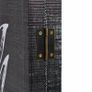 Folding Room Divider 200x170 cm Feathers Black and White Image 4
