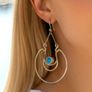925 Sterling Silver Hippie Earrings Image 10