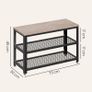 New Shoe Rack Bench With Mesh Shelves - FREE P&P Image 9