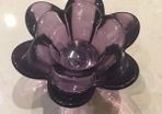 Pretty purple tee light holder