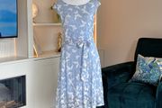 Ladies Stella Morgan Butterfly Mesh Overlay A-Line Midi Dress