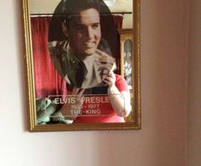 Vintage Elvis Presley Mirror Can Post