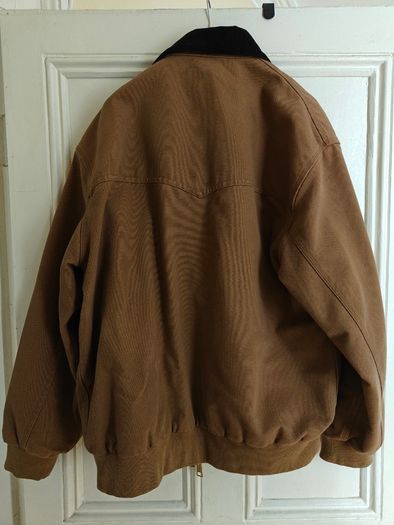 Carhartt Santa Fe Jacket Mens M Brown Workwear Canvas Jacket