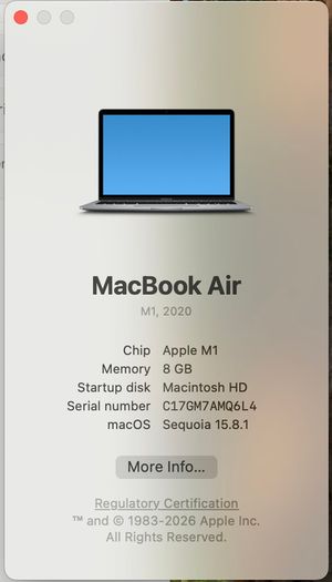 MacBook Air M1 13"