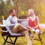 Polyrattan Garden Bench with Reclining Function Image 9