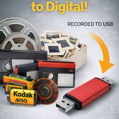 Convert Old Tapes, Film & Photos to Digital (USB)