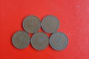 5 X 1971 British 'New' Halfpennies