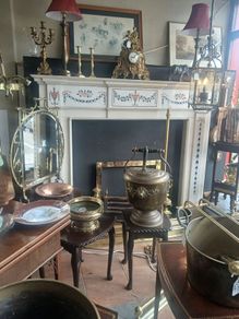 antique fireplace