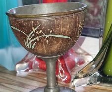 Antique Chinese Pewter Drinking Cup