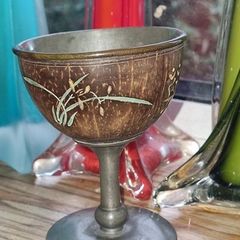 Antique Chinese Pewter Drinking Cup